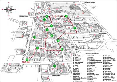 CWU Campus Map