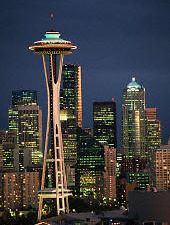 Seattle, WA - Spaceneedle  at night